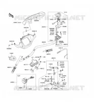 GUIDON pour Kawasaki KVF750 4X4I
