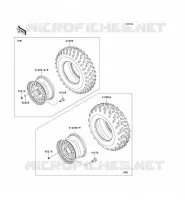 ROUE/PNEUS pour Kawasaki KVF750 4X4I