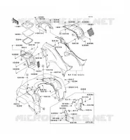 GARDE BOUE AVANT pour Kawasaki KVF750 4X4I