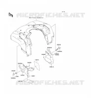 BAVETTE pour Kawasaki KVF750 4X4