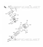 CYLINDRE/PISTON pour Kawasaki KVF750 4X4