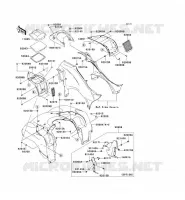 GARDE BOUE AVANT pour Kawasaki KVF750 4X4