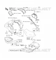 LABEL pour Kawasaki KVF750 4X4