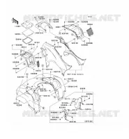 GARDE BOUE AVANT pour Kawasaki KVF750 4X4I