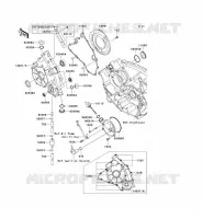 COUVERCLES MOTEUR pour Kawasaki KVF750 4X4I