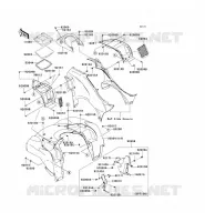GARDE BOUE AVANT pour Kawasaki KVF750 4X4I