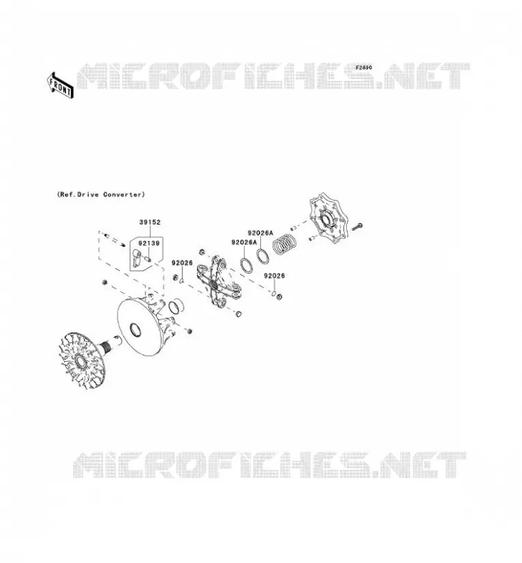 PIECE EN OPTION Kawasaki QUAD 750 2012 KVF750 4X4I EPS  KVF750GCF