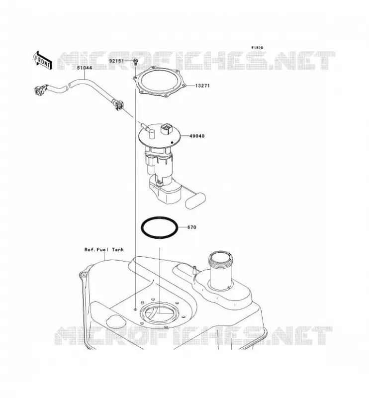 POMPE A ESSENCE Kawasaki QUAD 750 2012 KVF750 4X4 EPS  KVF750GCS