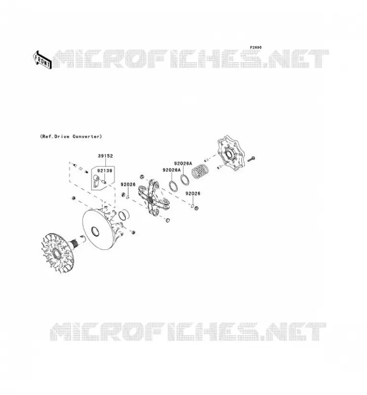 PIECE EN OPTION Kawasaki QUAD 750 2012 KVF750 4X4I EPS  KVF750GCS