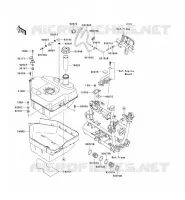 RESERVOIR CARBURANT pour Kawasaki KVF750 4X4 EPS