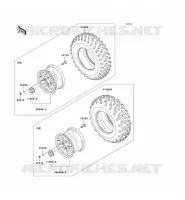 ROUE/PNEUS pour Kawasaki KVF750 4X4I EPS
