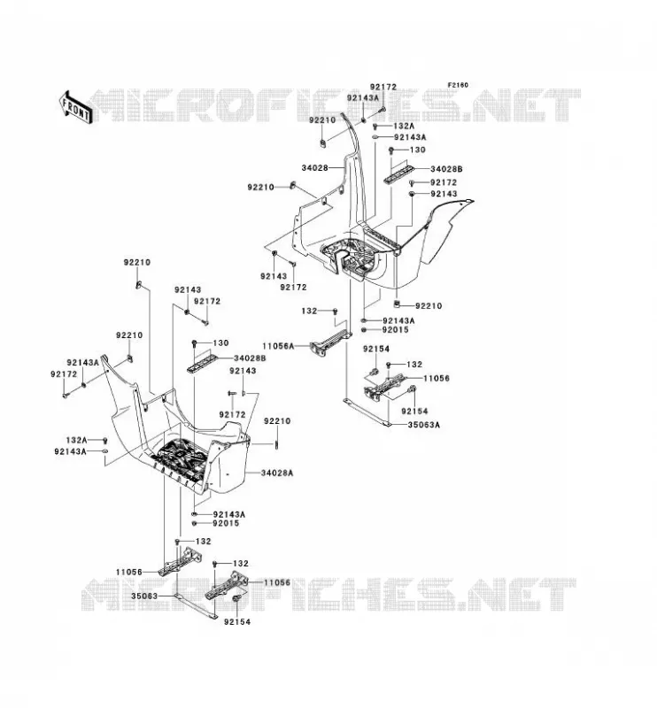 REPOSE PIED Kawasaki QUAD 750 2013 KVF750 4X4I EPS  KVF750GDF