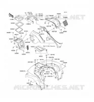 GARDE BOUE AVANT pour Kawasaki BRUTE FORCE 750 4X4I EPS