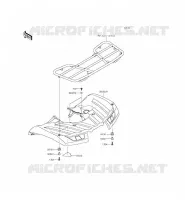 GARDE BOUE ARRI&Egrave;RE pour Kawasaki BRUTE FORCE 750 4X4I EPS