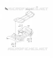 GARDE BOUE ARRI&Egrave;RE pour Kawasaki KVF750 4X4 EPS