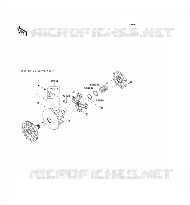 PIECE EN OPTION Kawasaki QUAD 750 2012 BRUTE FORCE 750 4X4I EPS  KVF750JCS