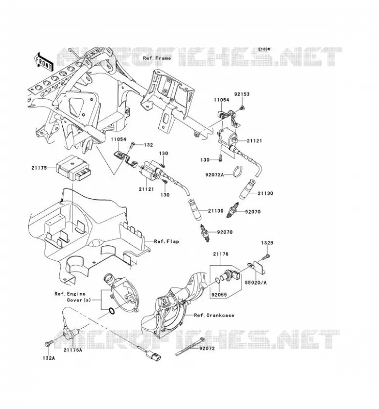 SYSTEME D&acute;ALLUMAGE Kawasaki QUAD 750 2012 BRUTE FORCE 750 4X4I EPS  KVF750JCS