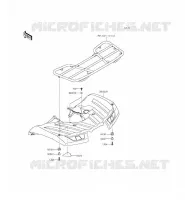 GARDE BOUE ARRI&Egrave;RE pour Kawasaki BRUTE FORCE 750 4X4I EPS
