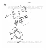 ETRIER AVANT pour Kawasaki AR125