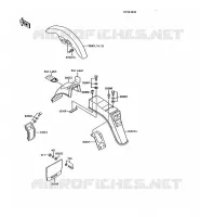 GARDE BOUE pour Kawasaki AR125