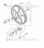 MOYEU AVANT pour Kawasaki AR125