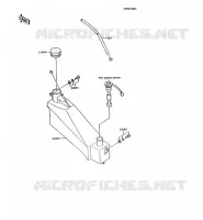 R&Eacute;SERVOIR D'HUILE pour Kawasaki AR125
