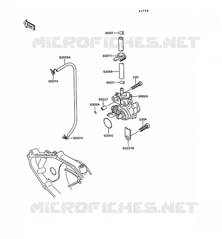 POMPE A HUILE Kawasaki MOTOS 50 1991 AR50  AR50-C9