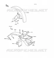 GARDE BOUE pour Kawasaki AR80