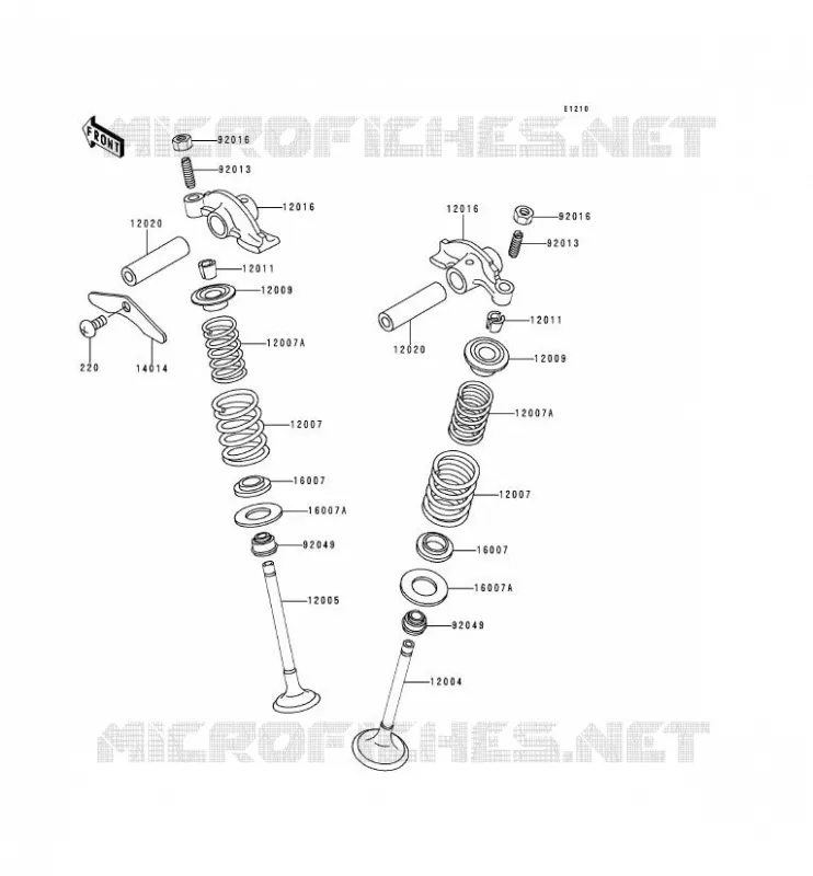 SOUPAPE Kawasaki MOTOS 250 1996 ESTRELLA  BJ250-C2