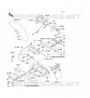 GARDE BOUE pour Kawasaki ELIMINATOR 125