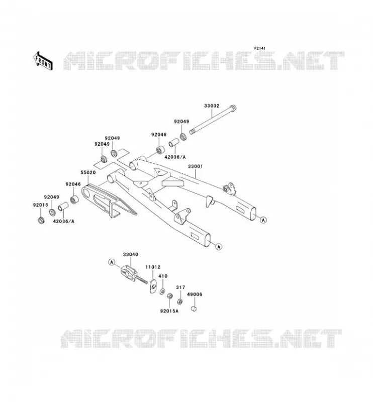 BRAS OSCILLANT Kawasaki MOTOS 125 2000 ELIMINATOR 125  BN125-A3