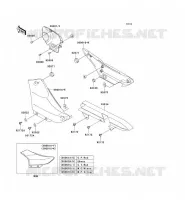 CACHE LAT&Eacute;RAL/GARDE CHAINE pour Kawasaki ELIMINATOR 125