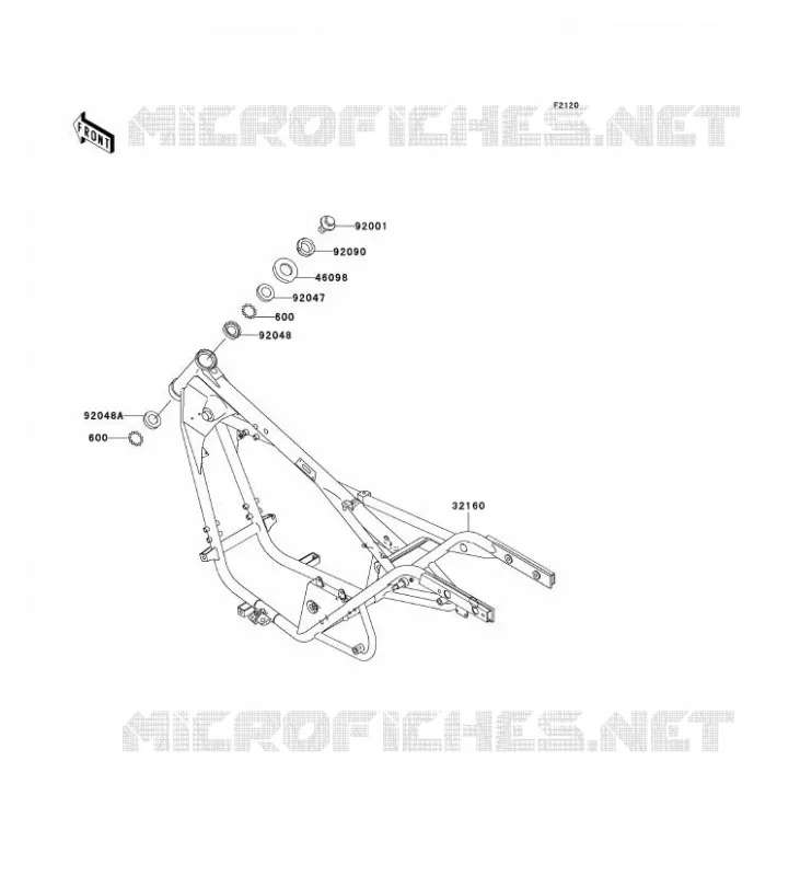 CH&Acirc;SSIS Kawasaki MOTOS 125 2002 ELIMINATOR 125  BN125-A5