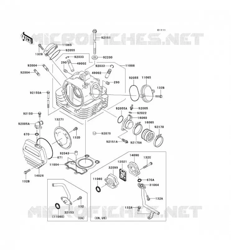 CULASSE Kawasaki MOTOS 125 2002 ELIMINATOR 125  BN125-A5