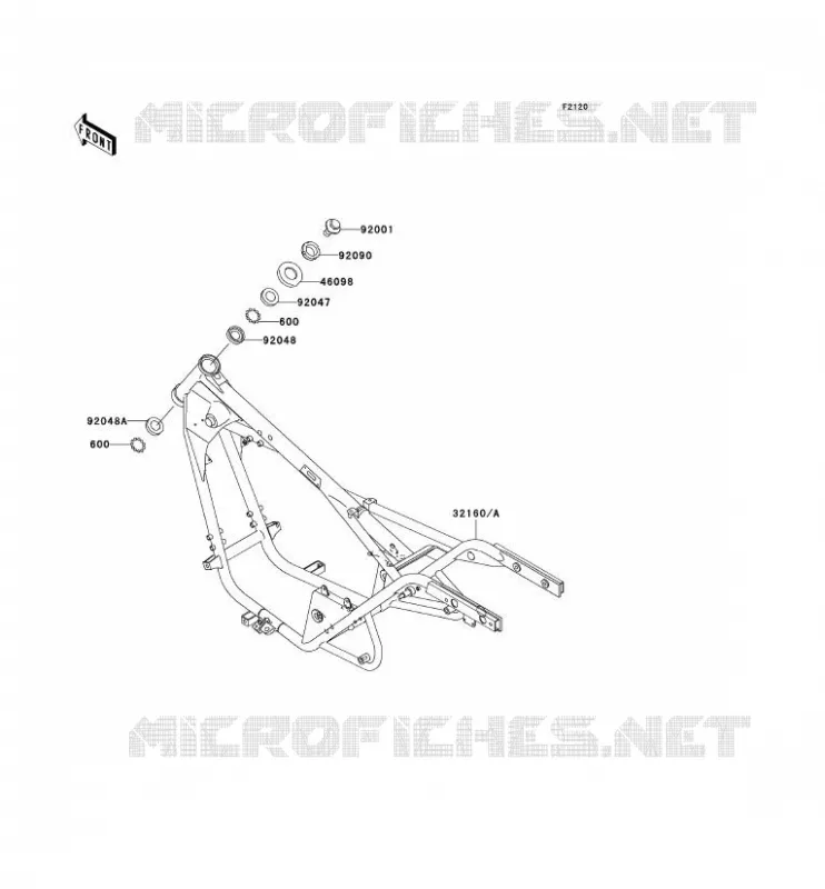 CH&Acirc;SSIS Kawasaki MOTOS 125 2004 ELIMINATOR 125  BN125-A7