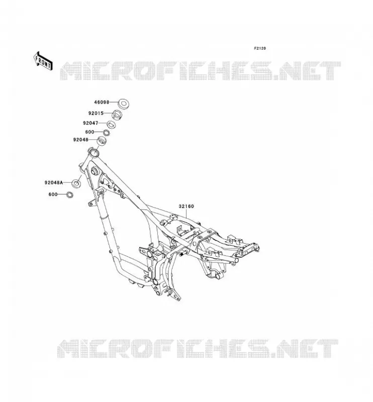 CH&Acirc;SSIS Kawasaki MOTOS 125 2005 WIND125  BR125-B2