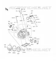CULASSE pour Kawasaki WIND125