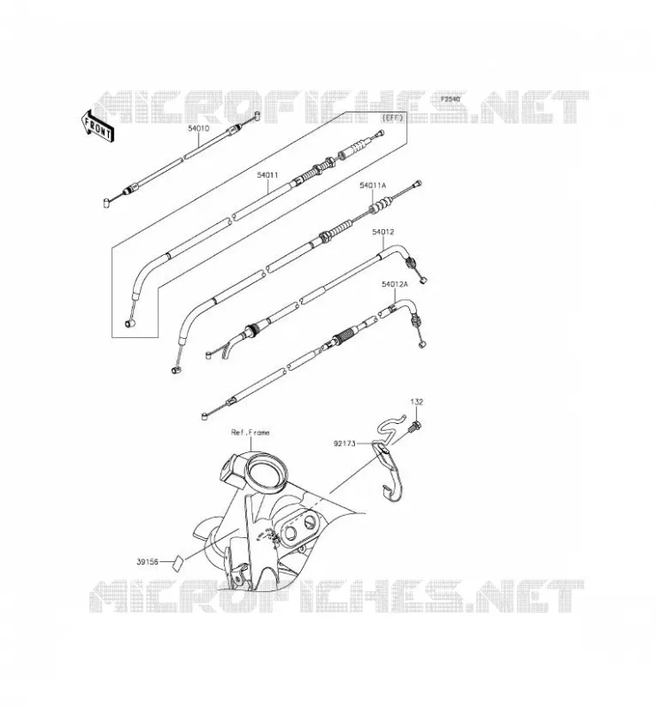 CABLES Kawasaki MOTOS 250 2015 Z250SL  BR250EFS