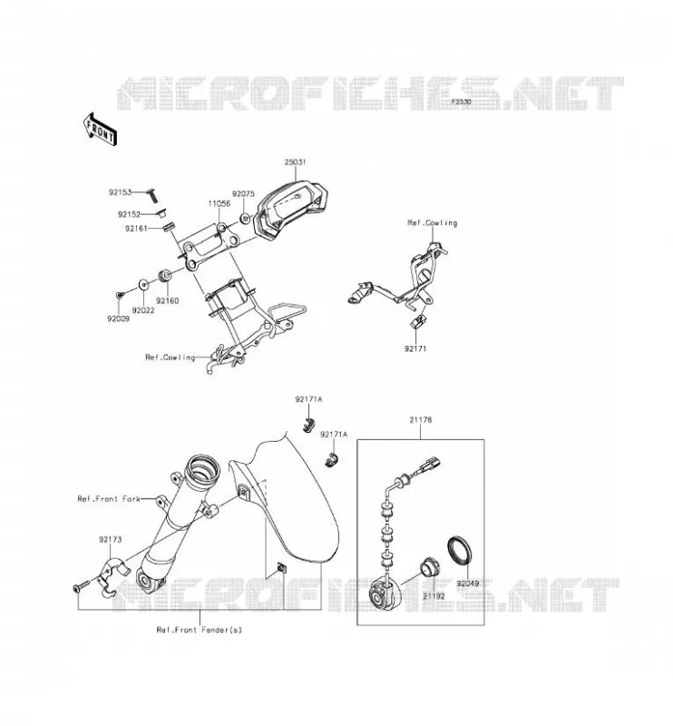COMPTEURS Kawasaki MOTOS 250 2015 Z250SL ABS  BR250FFF