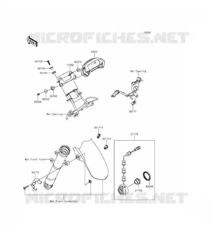 COMPTEURS Kawasaki MOTOS 250 2015 Z250SL ABS  BR250FFF