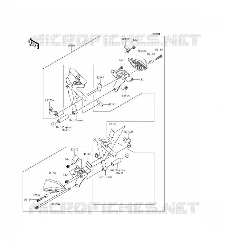 ACCESSOIRE(COUVRE COMPTEUR) Kawasaki MOTOS 250 2015 NINJA 250SL  BX250AFS