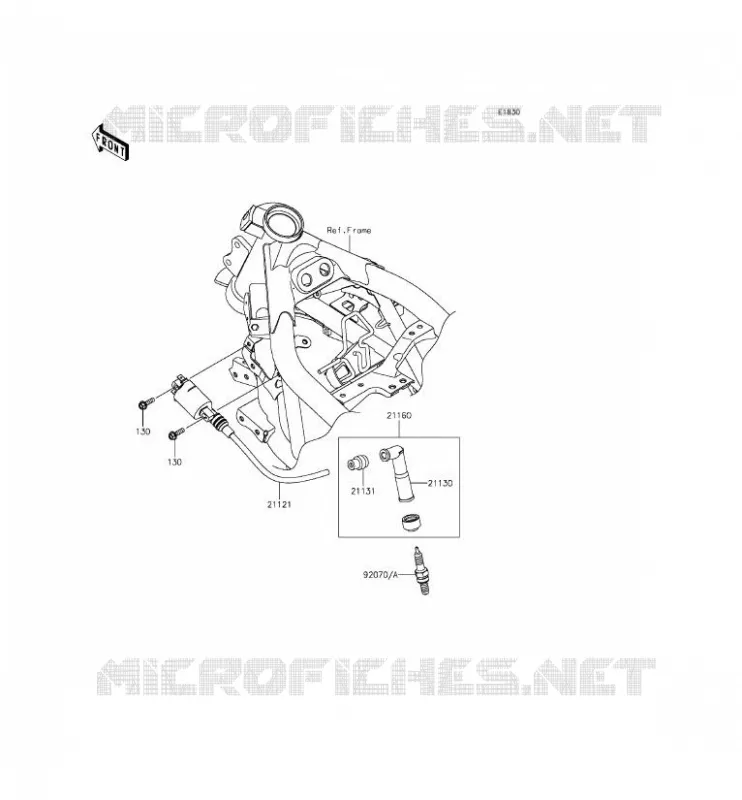 SYSTEME D&acute;ALLUMAGE Kawasaki MOTOS 250 2015 NINJA 250SL  BX250AFS