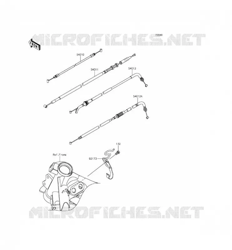 CABLES Kawasaki MOTOS 250 2015 NINJA 250SL ABS  BX250BFS