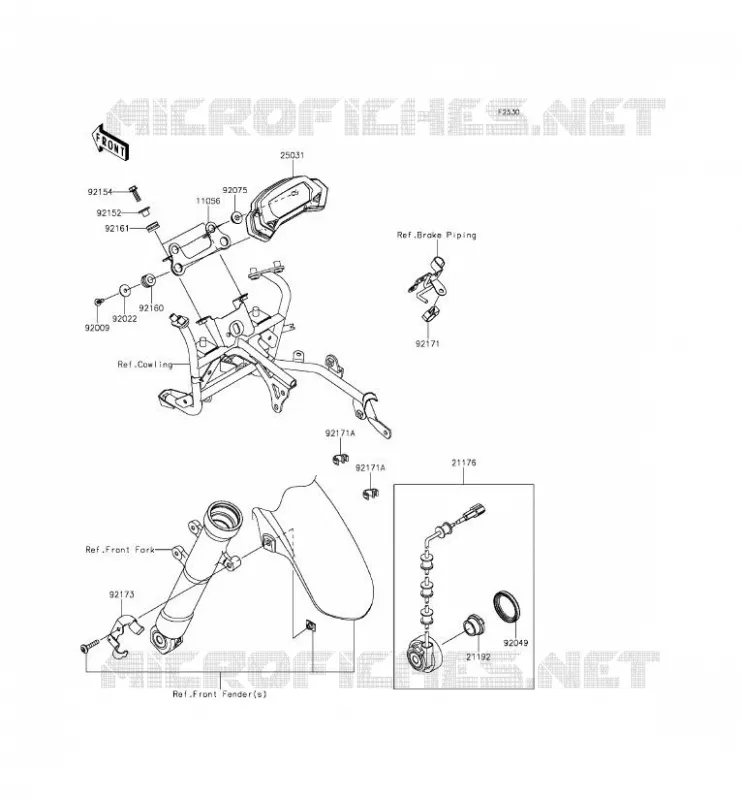 COMPTEURS Kawasaki MOTOS 250 2015 NINJA 250SL ABS  BX250BFS