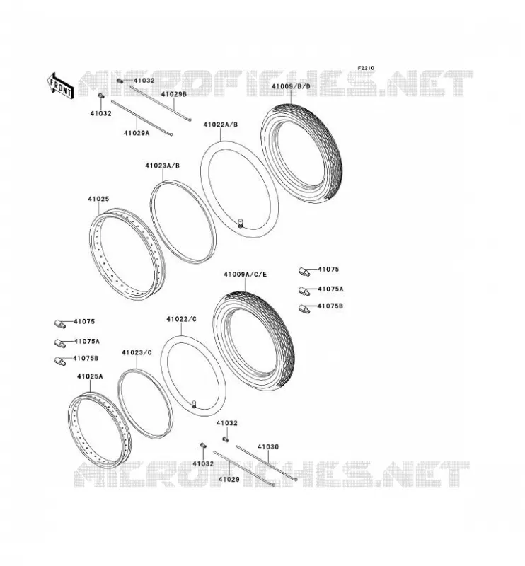 PNEUS Kawasaki MOTOS 650 2000 W650  EJ650-A2