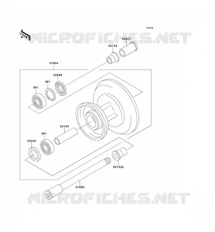 ROUE AVANT Kawasaki MOTOS 650 2000 W650  EJ650-A2