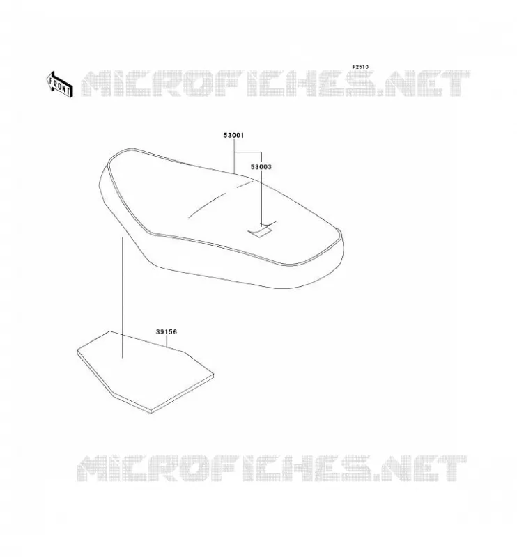 SELLE Kawasaki MOTOS 650 2001 W650  EJ650-A3