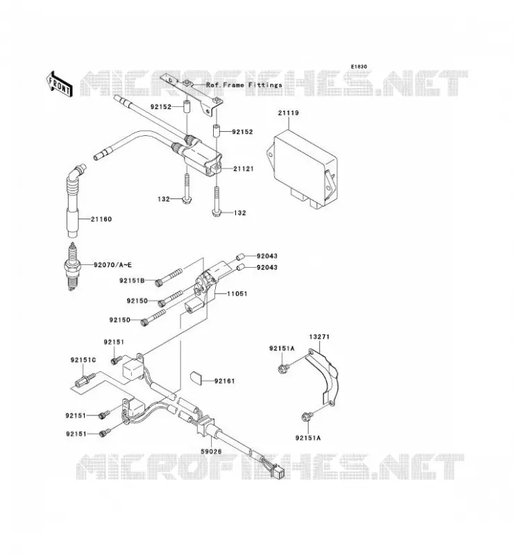 SYSTEME D&acute;ALLUMAGE Kawasaki MOTOS 650 2006 W650  EJ650C6F