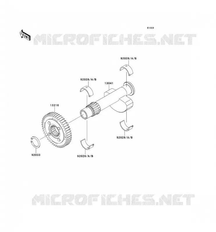 BALANCIER Kawasaki MOTOS 800 2011 W800  EJ800ABF
