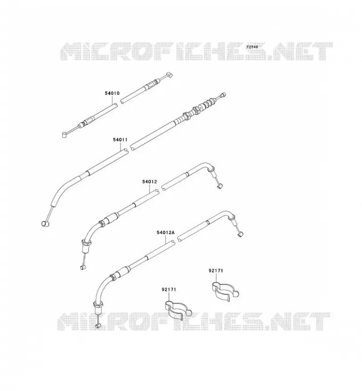 CABLES Kawasaki MOTOS 800 2011 W800  EJ800ABF
